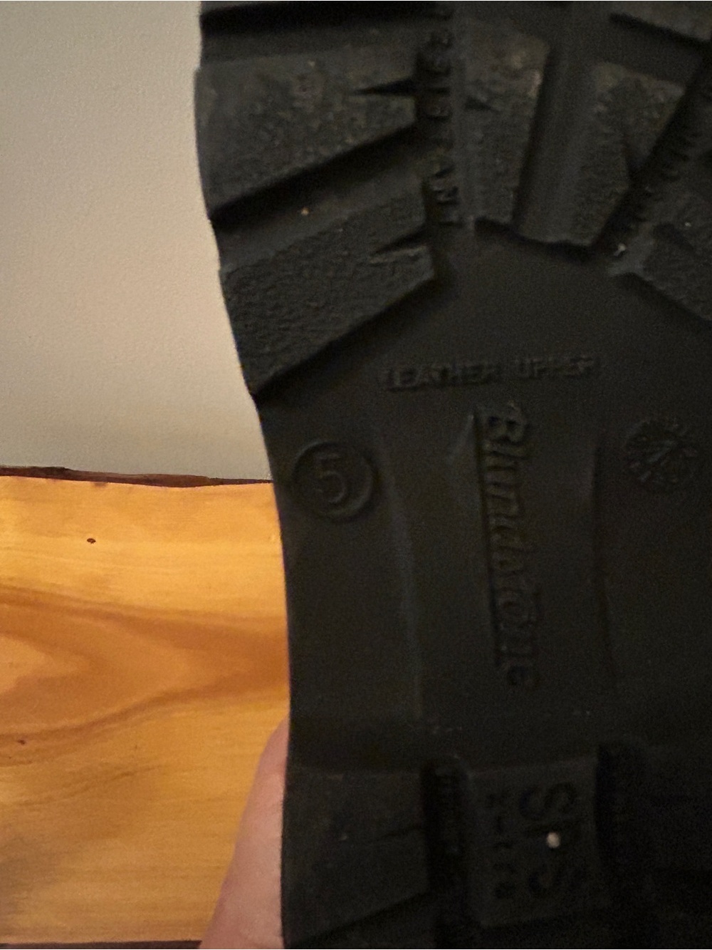Blundstone Black unisex Boot Sole - Rugged Tread Size 5AU/ 6M /8 W - Picture 12 of 12